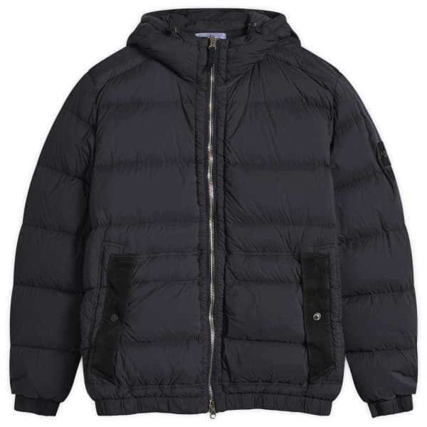 

Бесшовная куртка-пуховик из нейлона туннельного типа Stone Island, синий