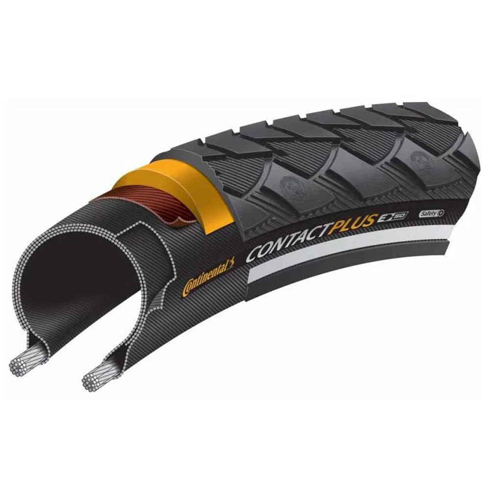 

Жесткая шина MTB Continental Contact Plus 27.5´´ x 38, черный