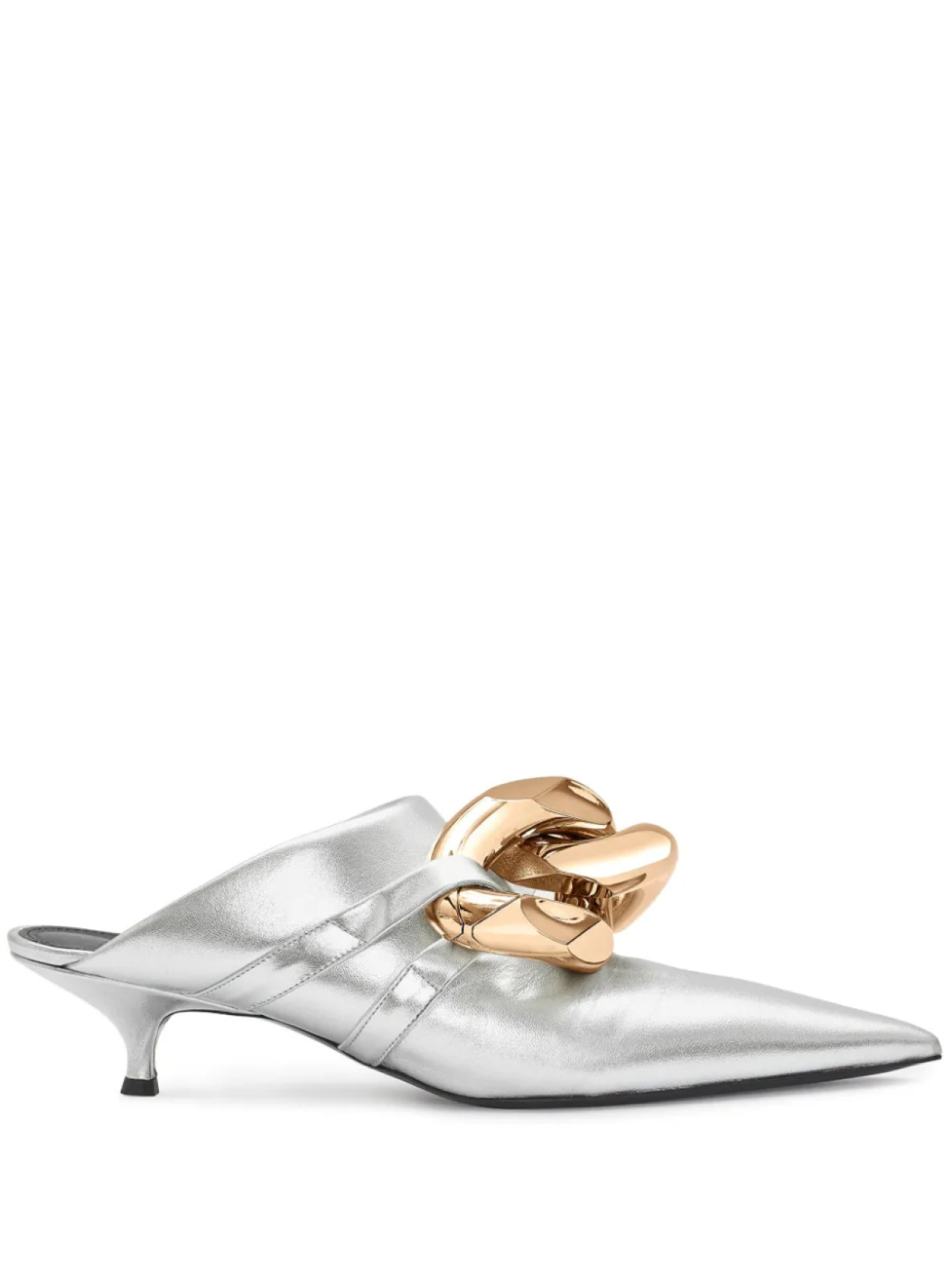 JW Anderson мюли Chain, серебряный