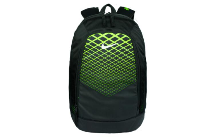 

Nike Рюкзак из полиэстера, стандартный, унисекс, черный/зеленый