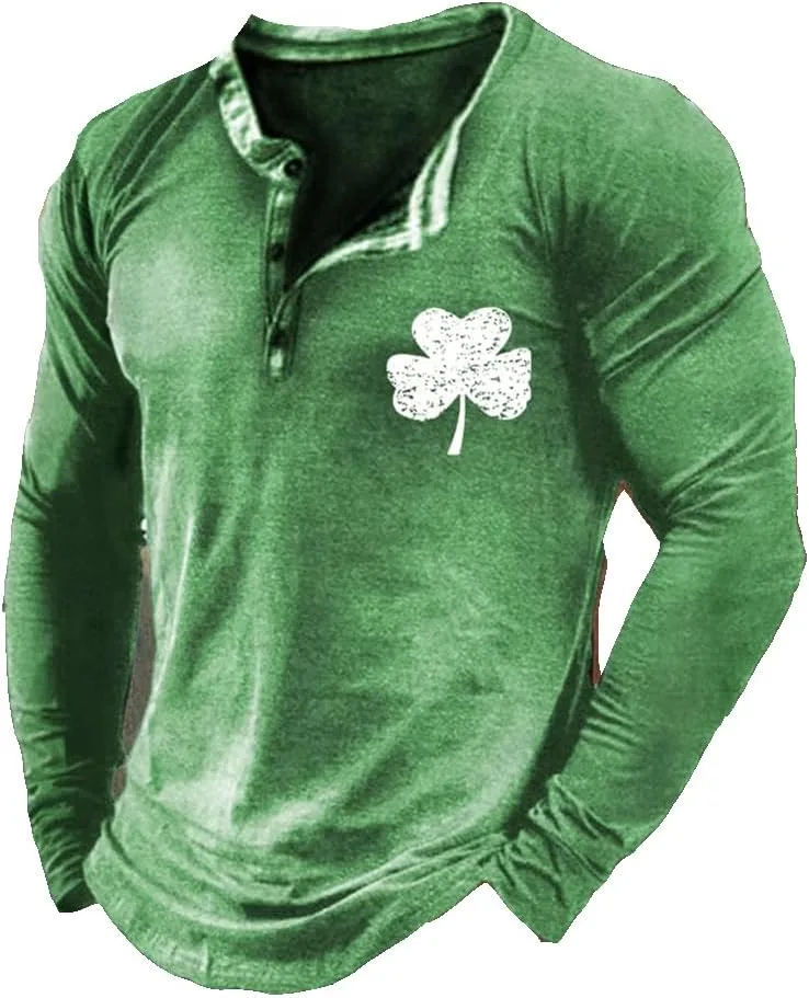 Мужская футболка Vintage с принтом Shamrock