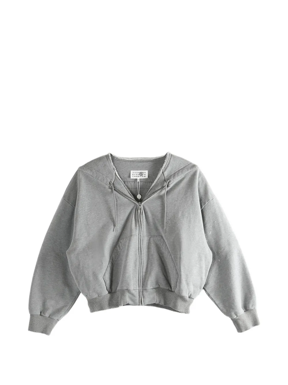 

Толстовка на молнии Mm6 Maison Margiela, серый