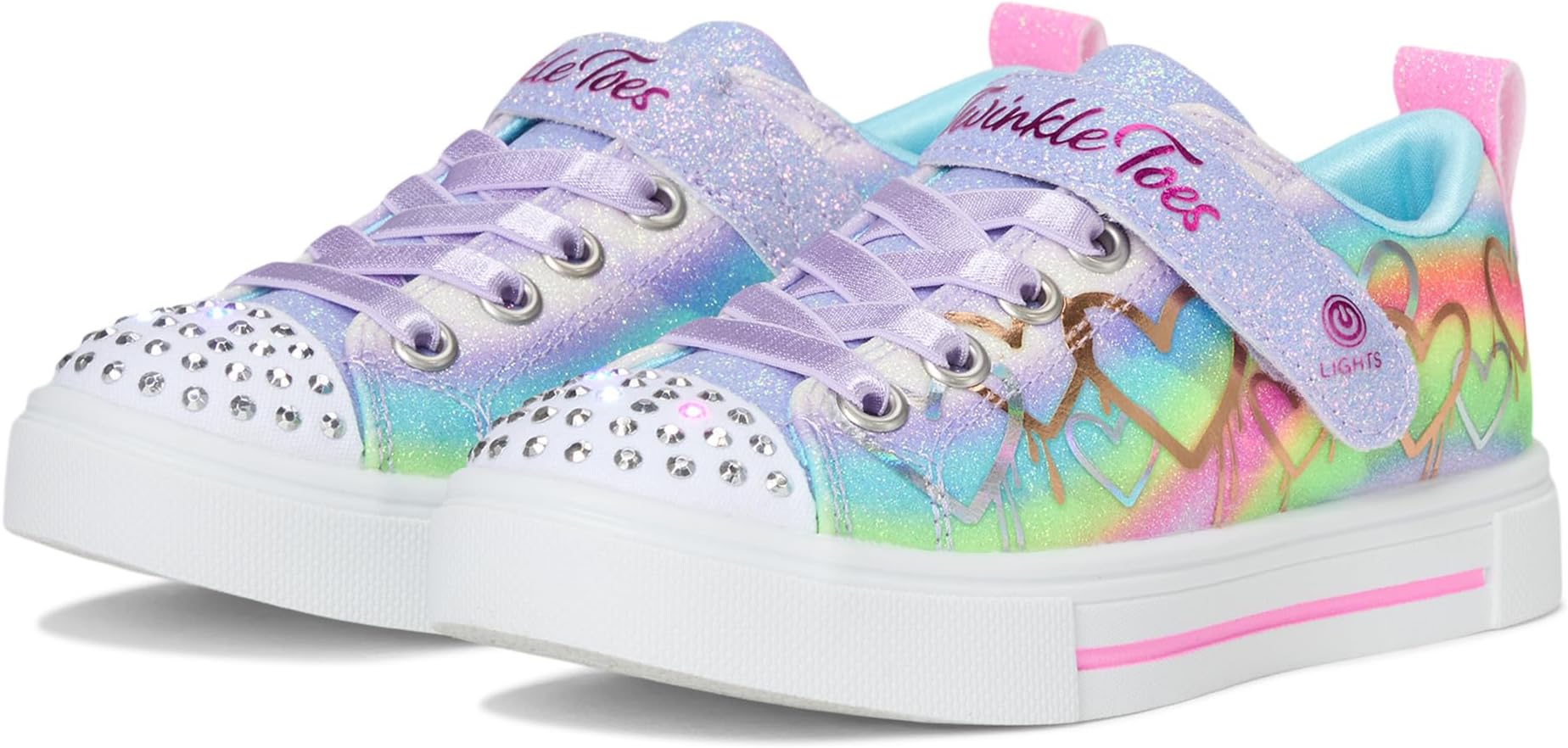

Кроссовки SKECHERS KIDS Twinkle Sparks - Ombre Love 314823L, Lavendar/Multi
