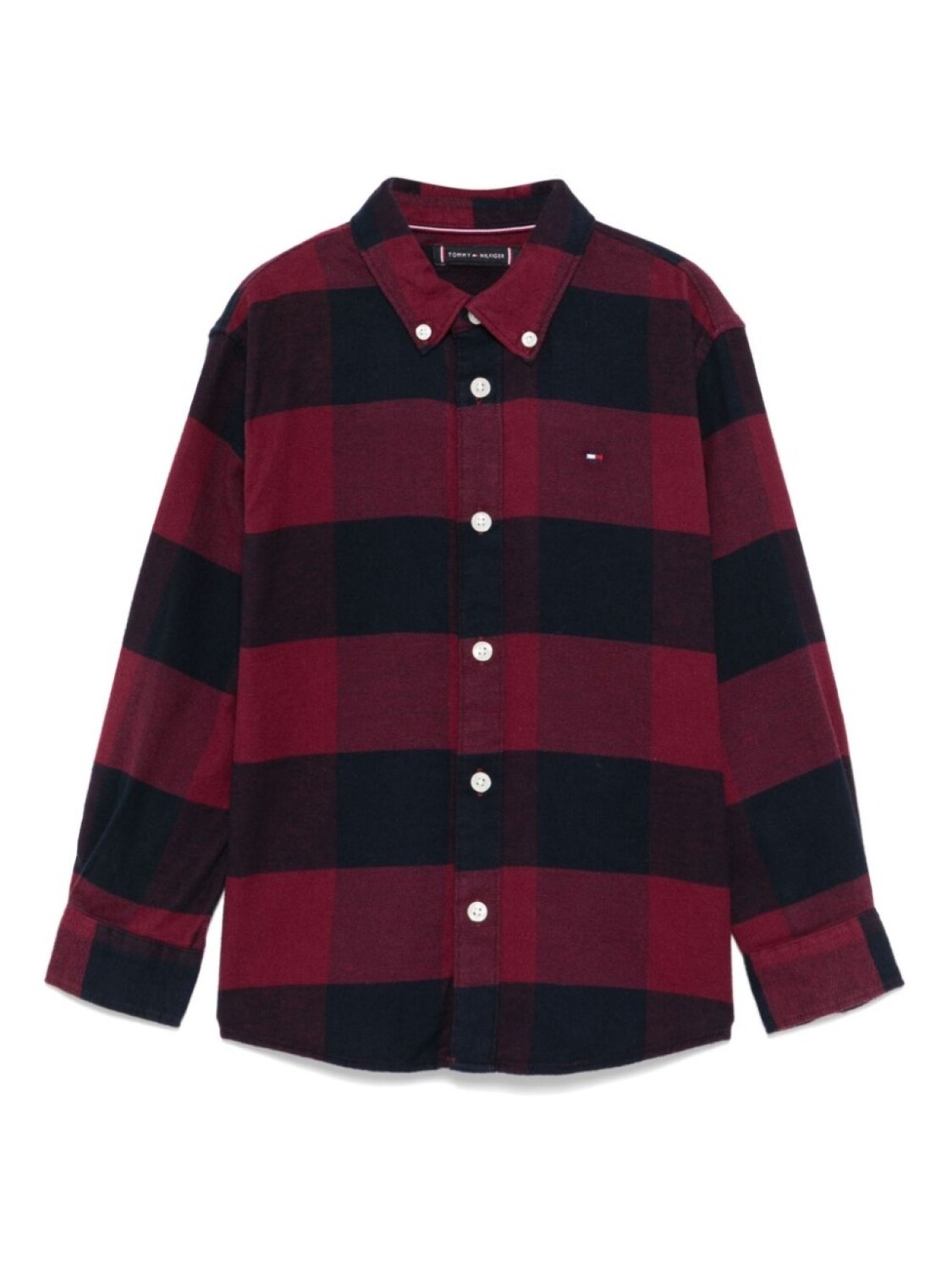 

Фланелевая рубашка в клетку Tommy Hilfiger Junior, красный