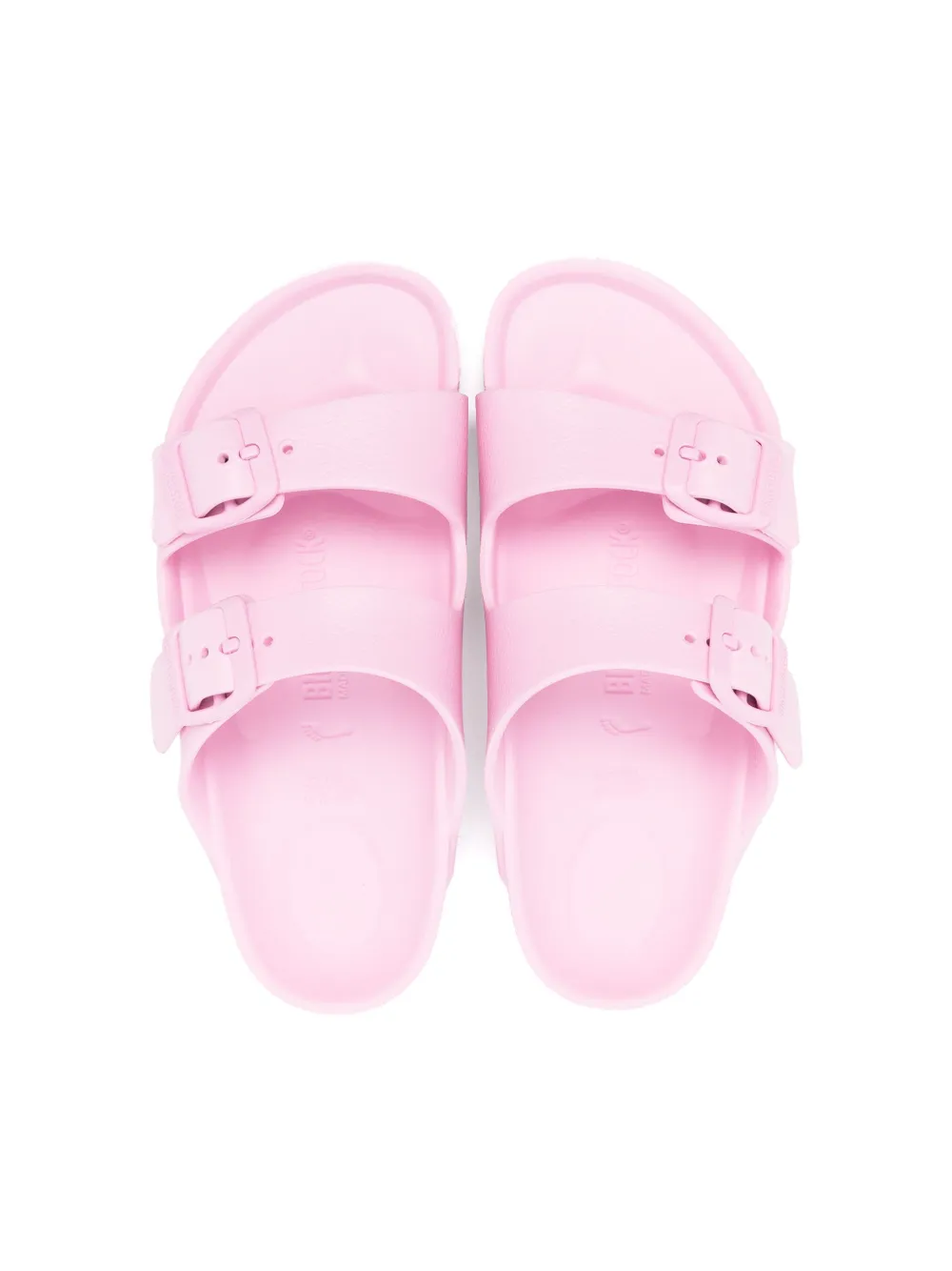 Сандалии Arizona с тисненым логотипом Birkenstock Kids, розовый — фото 3