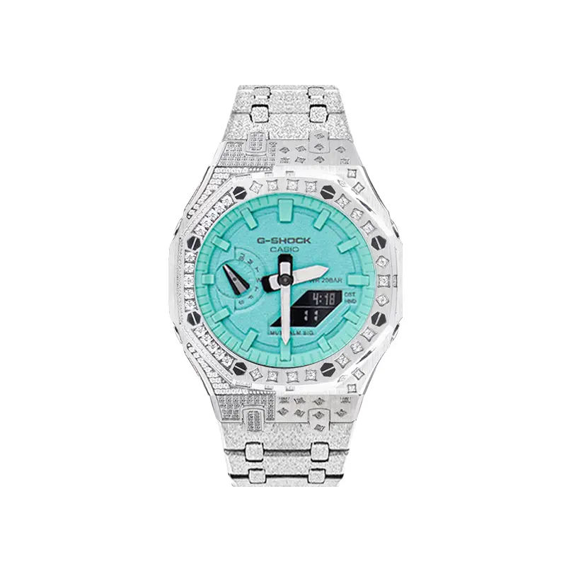 

CASIO Retrofit Series Часы с кварцевым механизмом и браслетом из нержавеющей стали, унисекс, синий циферблат