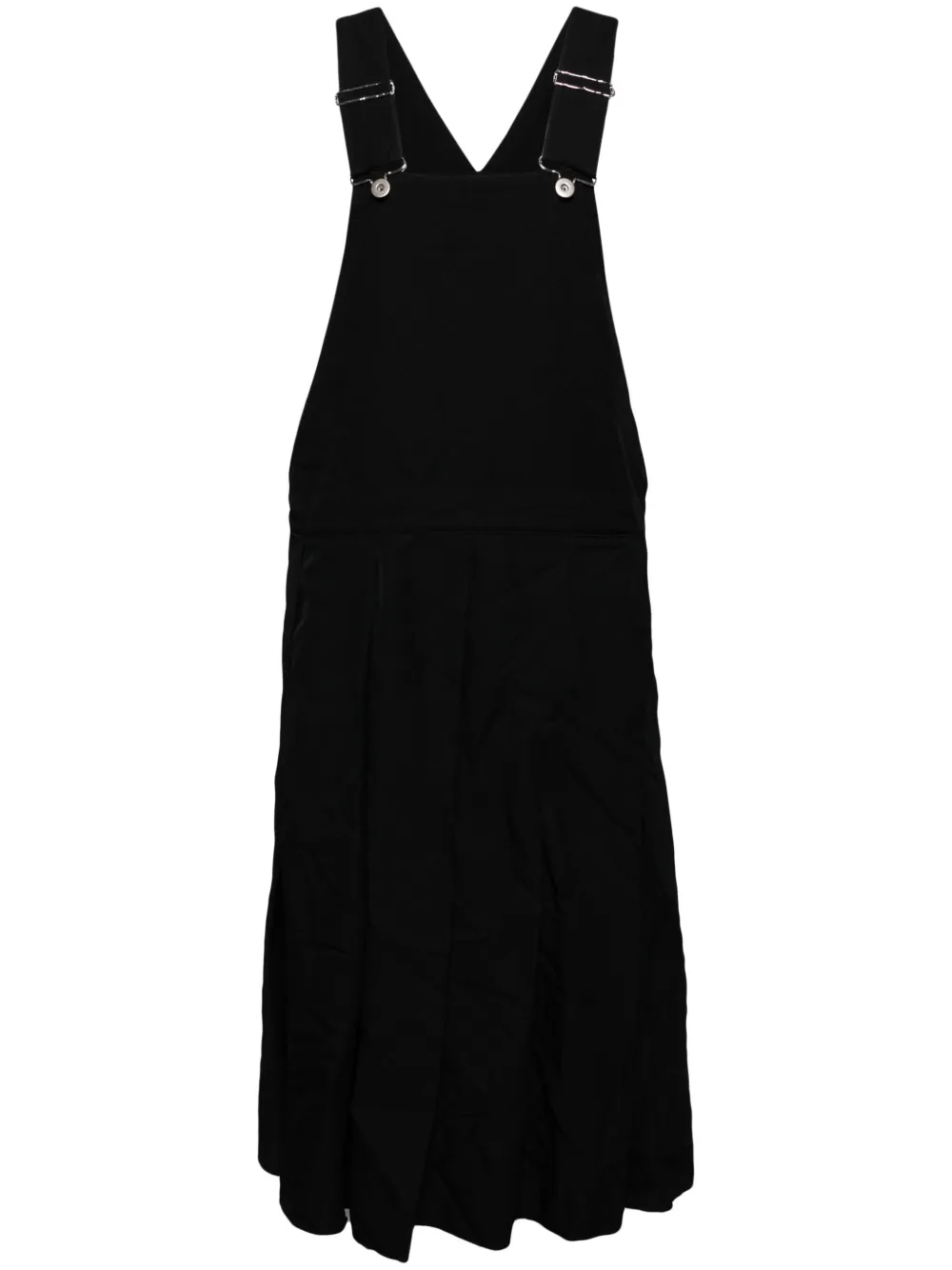 

Платье со складками Black Comme Des Garçons, черный