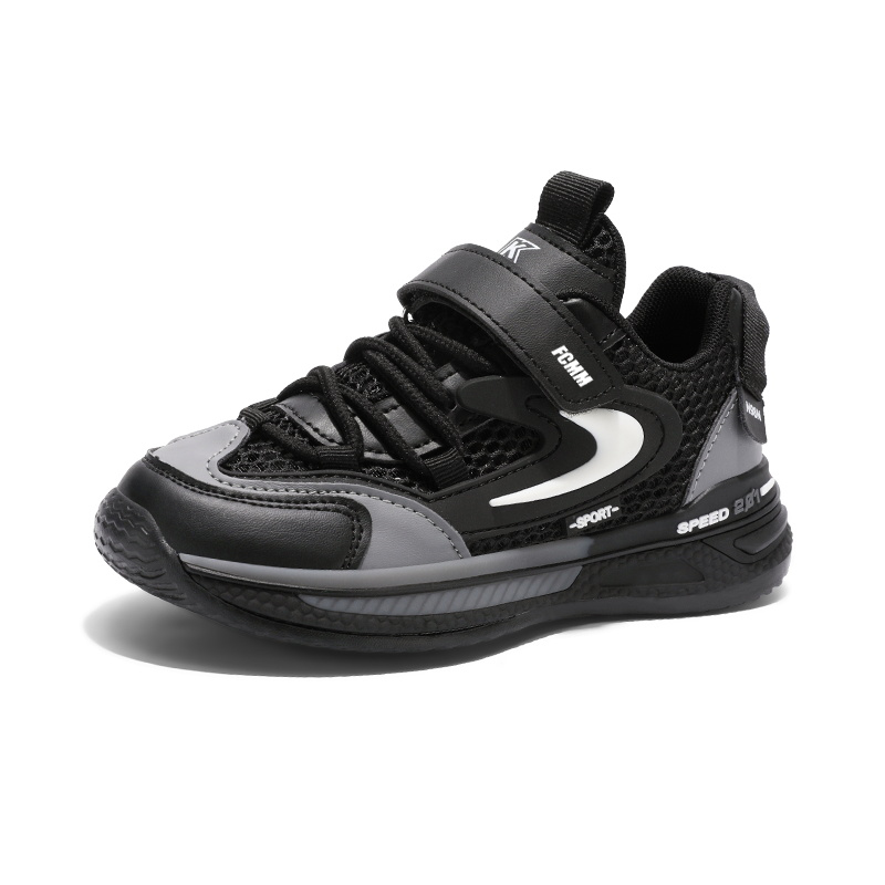 

Нескользящие, дышащие и поддерживающие низкие кроссовки для детей FCMM, черный