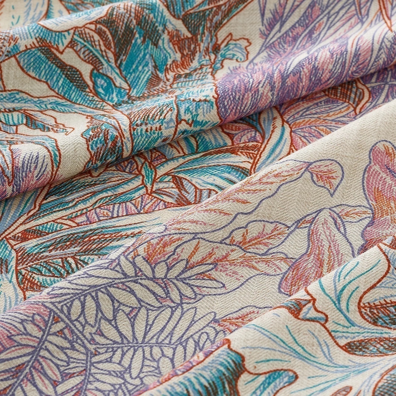 HERMES Шаль из кашемира и шелка тутового шелкопряда женская разноцветная, Multicolor — фото 2