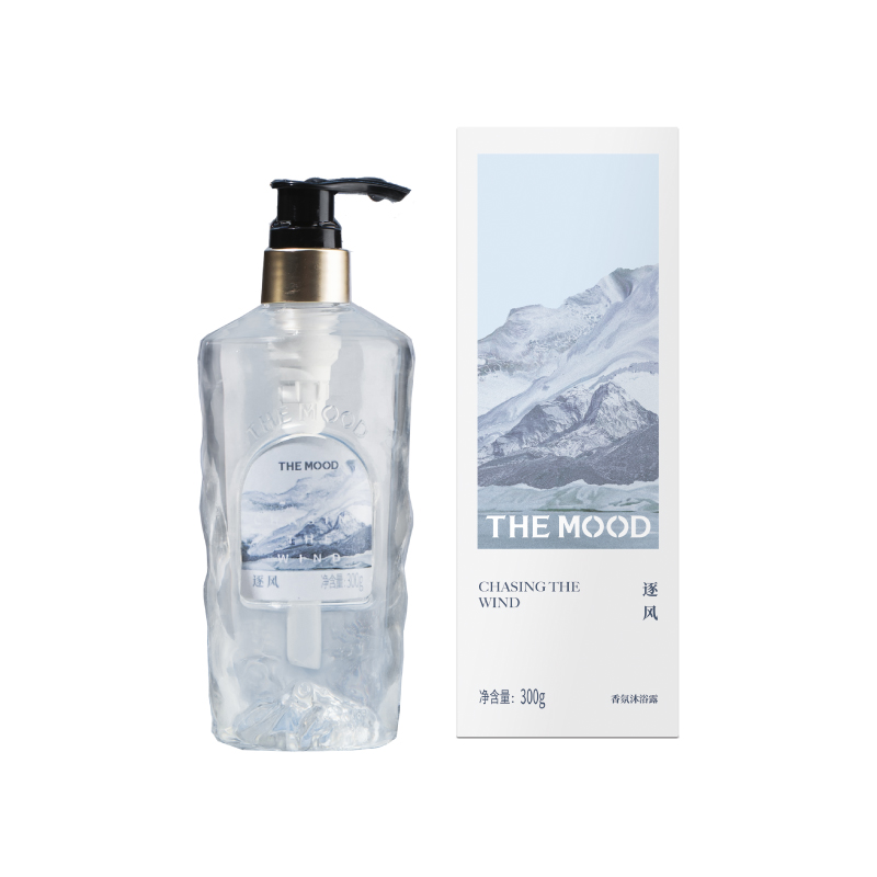 

Glacier гель для душа с древесным ароматом увлажняющий очищающий THE MOOD