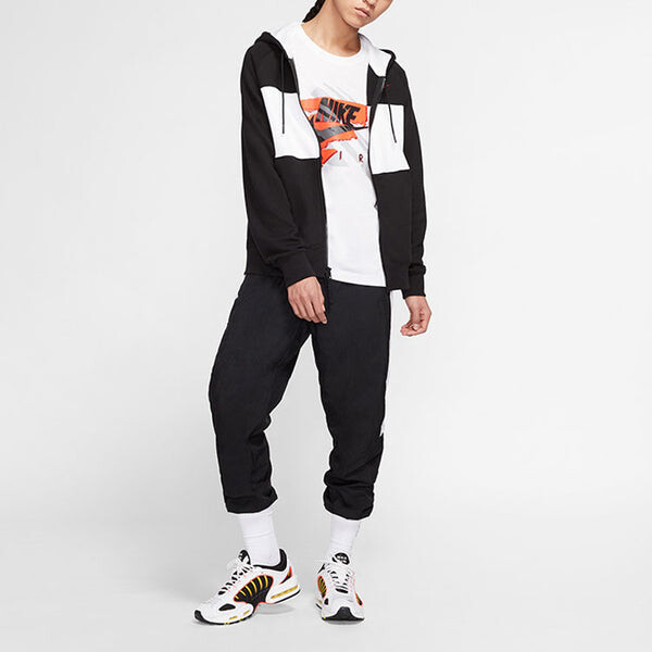 Толстовка men's air full-length zipper cardigan fleece black Nike, черный — фото 4