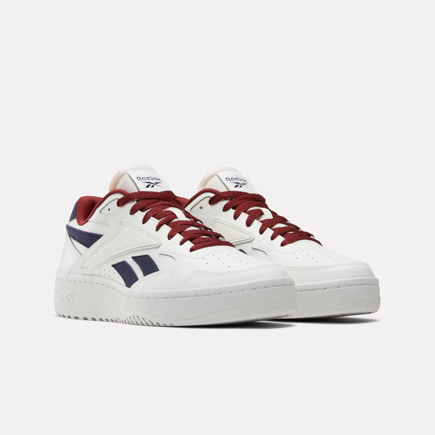 Кроссовки Reebok Women's Club C Grounds Uk Trainers, Chalk Vectornavy Richmaroon — фото 2