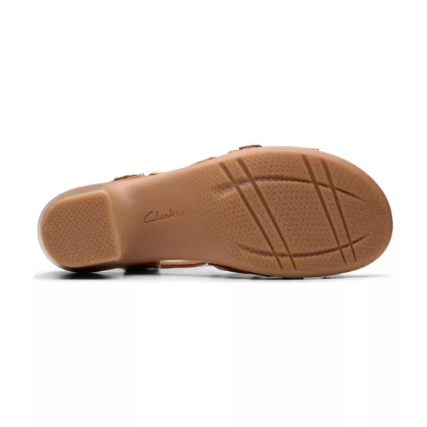 Женские босоножки на каблуке Emily2 Clarks, цвет tan leather — фото 4