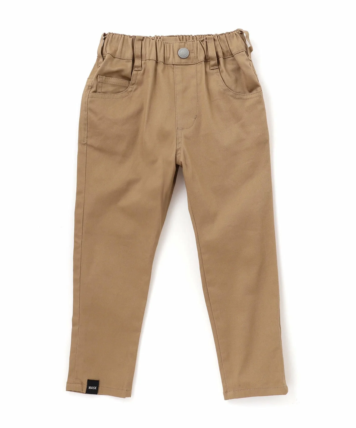 Узкие брюки из высокоэластичной ткани с окантовкой по низу (100-160 см) WASK, Beige — фото 4