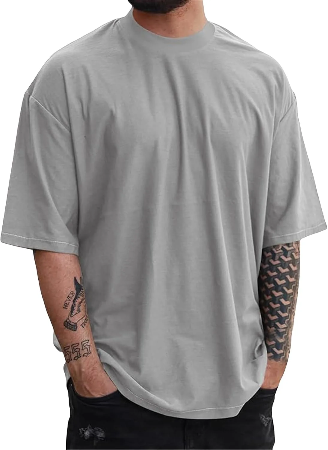 

Футболка мужская Cotton Short Sleeve Oversized Wash Basic Solid XDFVC