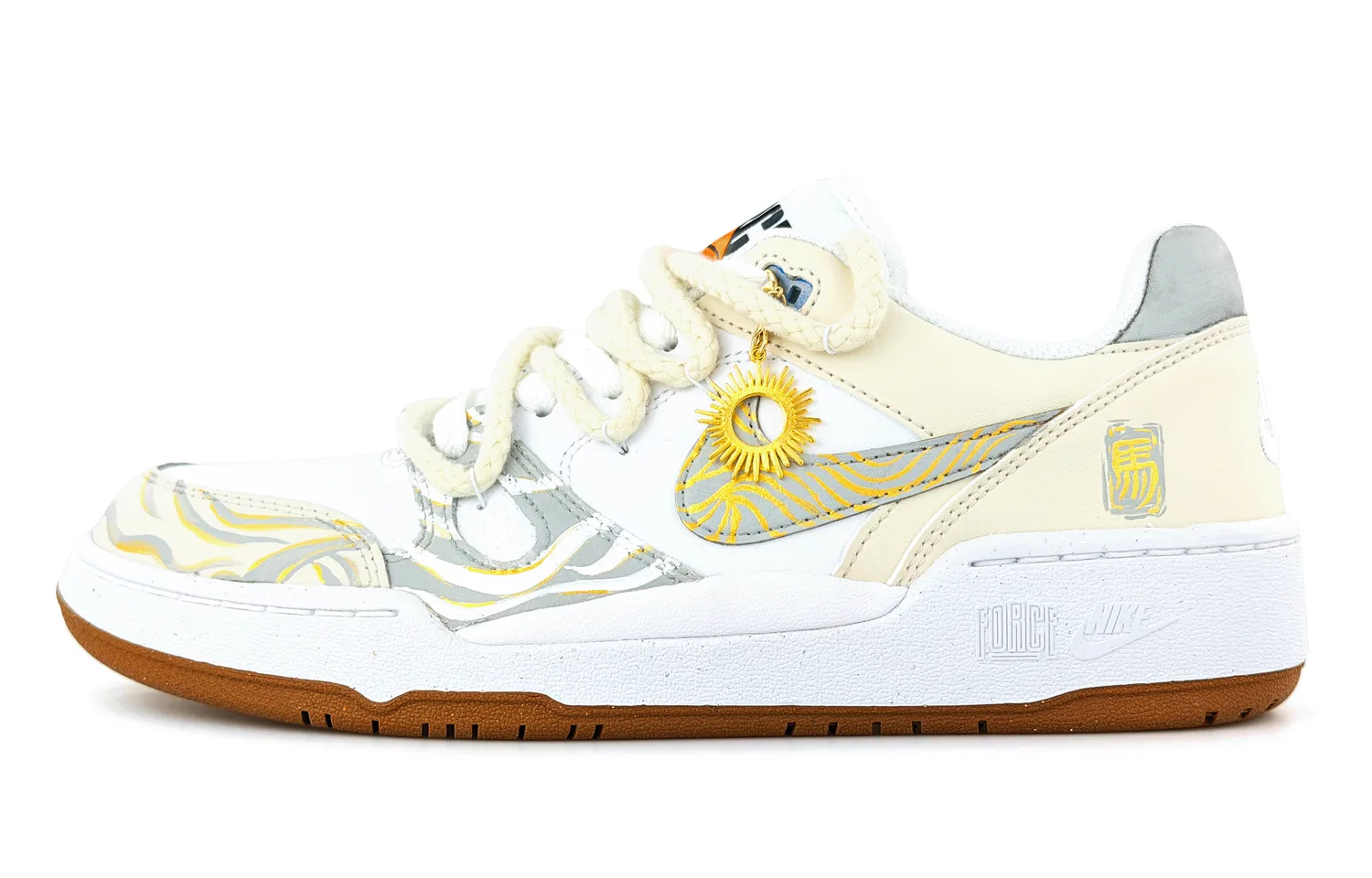 Nike Кроссовки для скейтбординга мужские low top gold — фото 3