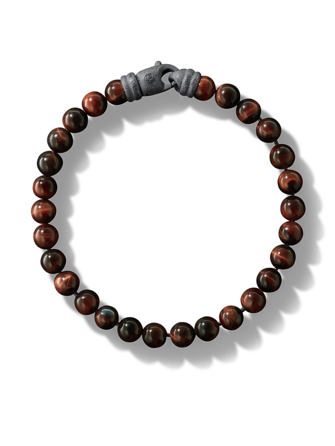 

Серебряный браслет Spiritual Beads с тигровым глазом David Yurman, красный