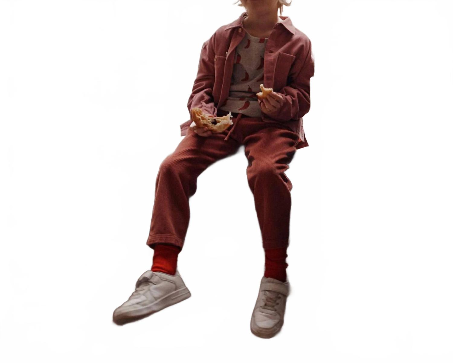 

Детская рубашка на пуговицах в нежно-розовом цвете Emile & Ida