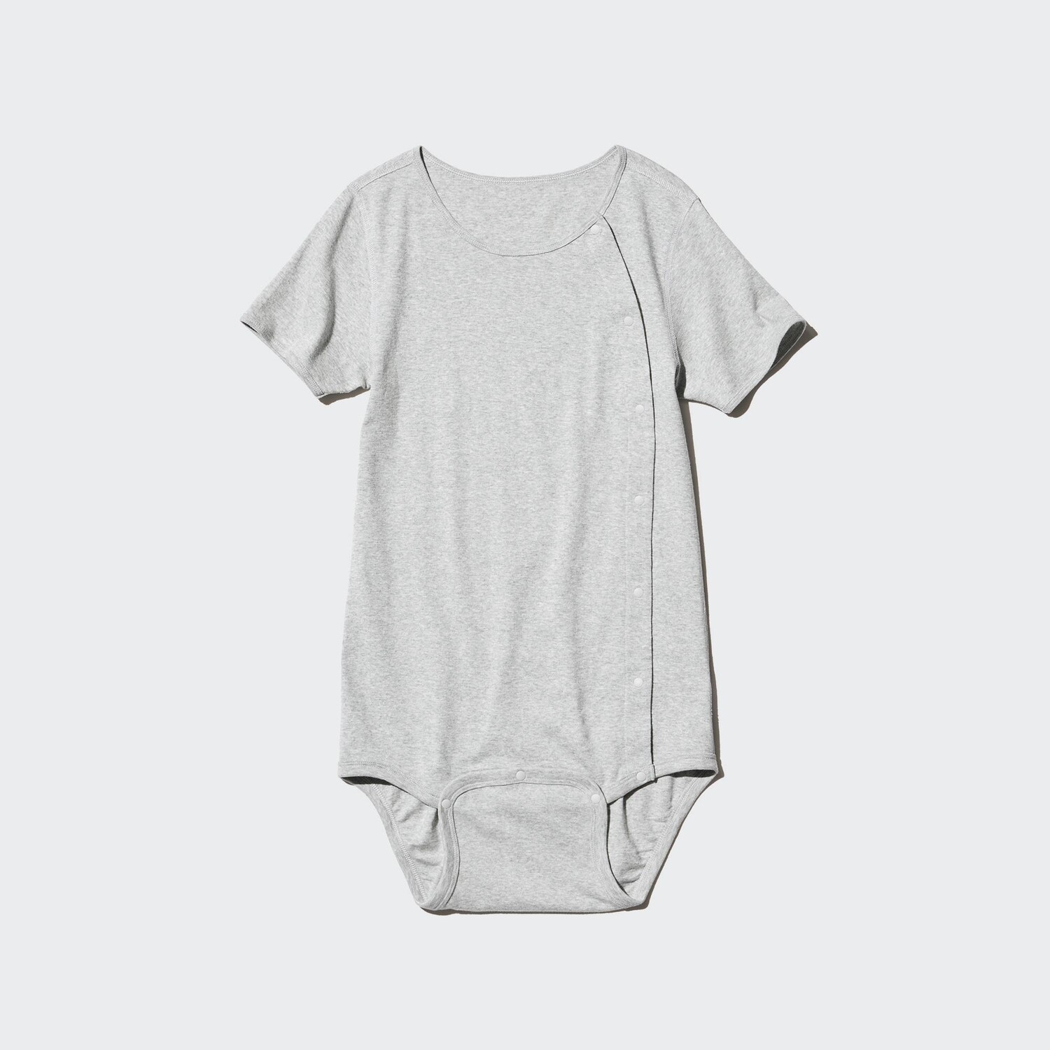 

Хлопковое боди UNIQLO, серый