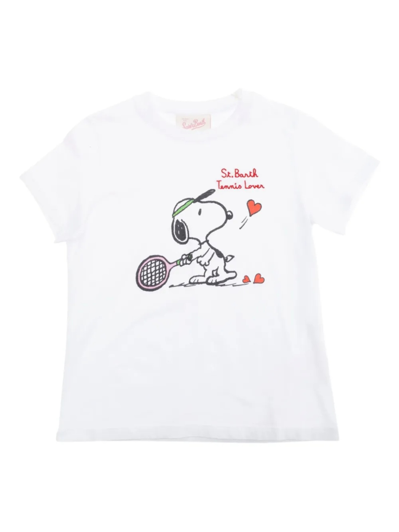 

Футболка из хлопка с вышитым логотипом MC2 Saint Barth Kids, белый