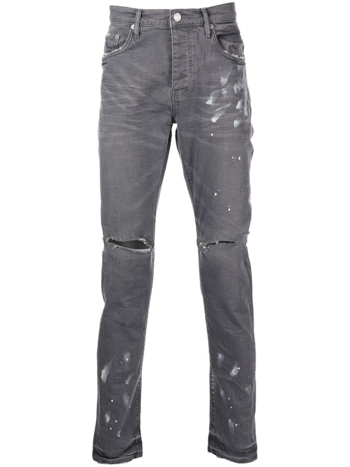 

Purple Brand джинсы с эффектом потертости, серый