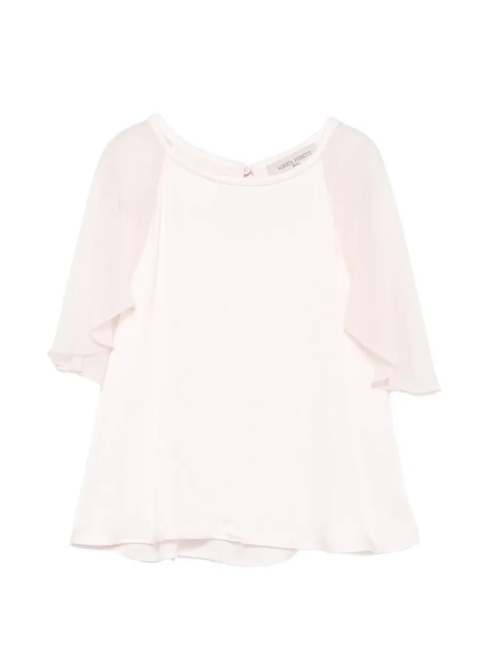 Блузка с оборками Alberta Ferretti Kids, розовый