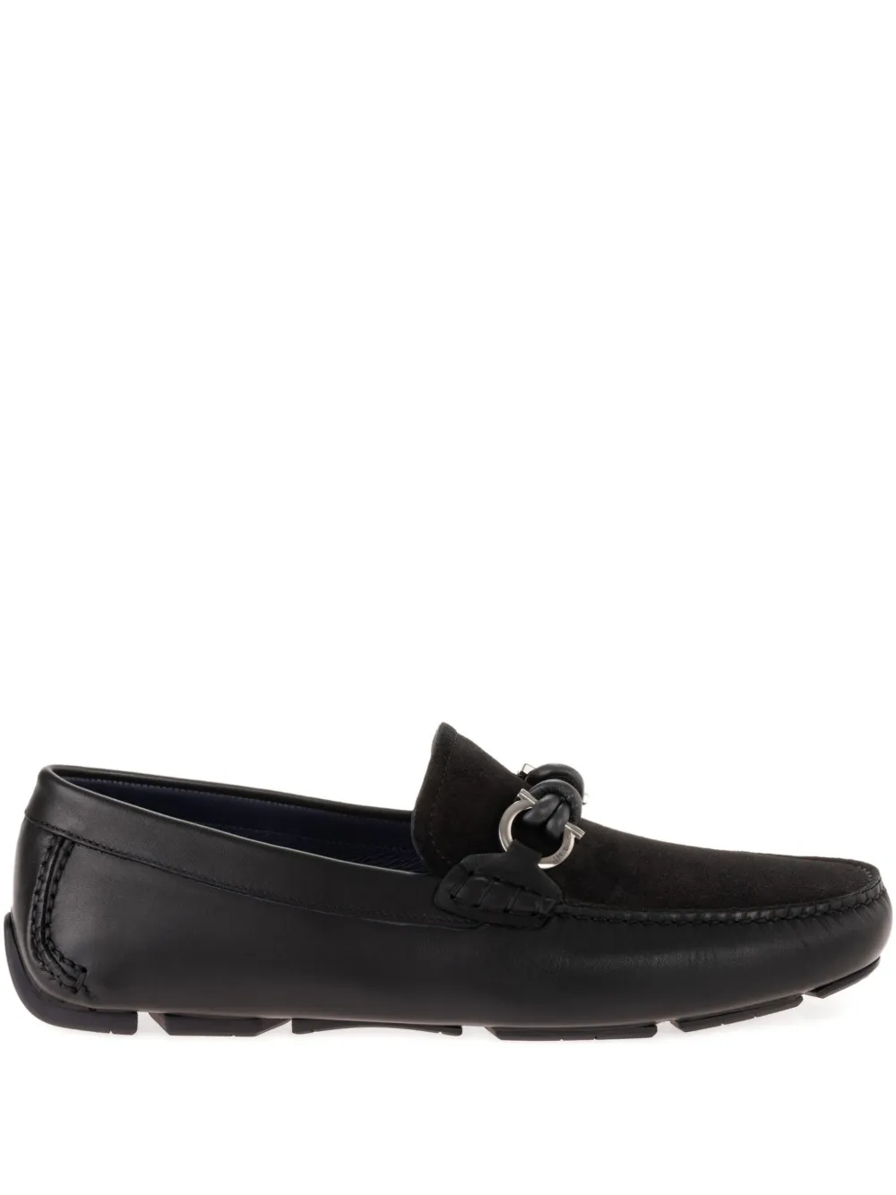

Лоферы с декором Gancini Ferragamo, черный
