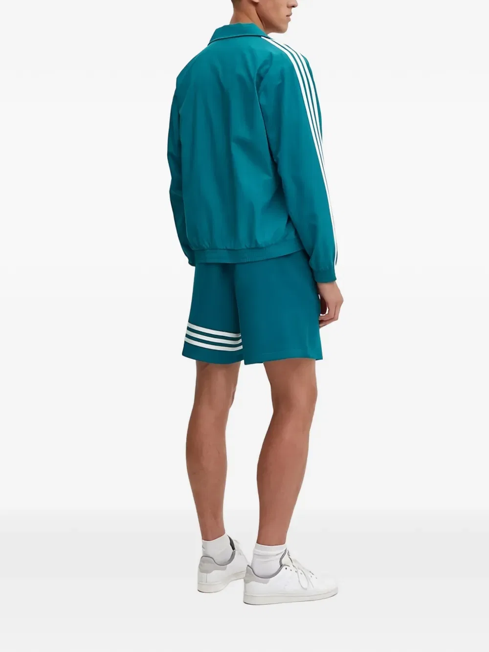 Куртка с вышитым логотипом Adidas, синий — фото 3