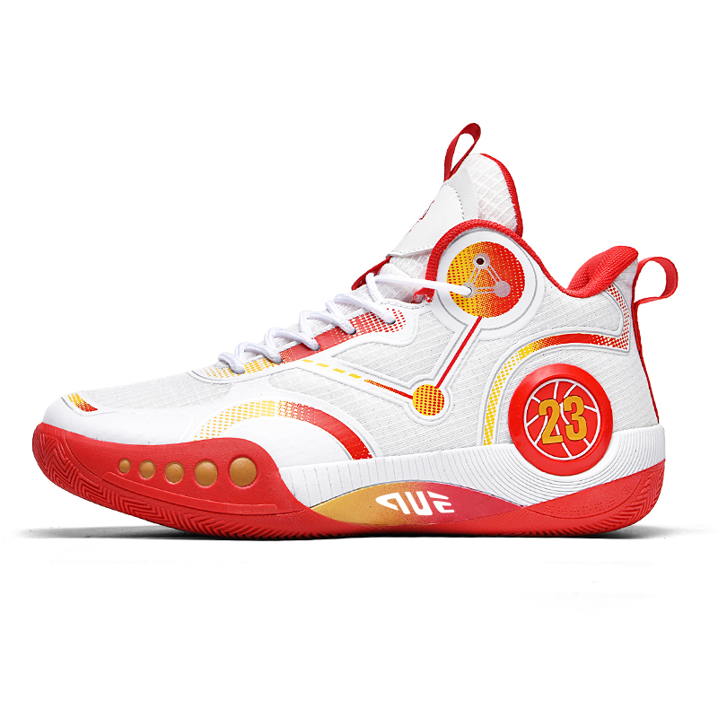 

Prince McQueen Антискользящие износостойкие баскетбольные кроссовки Mid-Top Unisex - Mesh Flame Red, цвет Mesh Flame Red