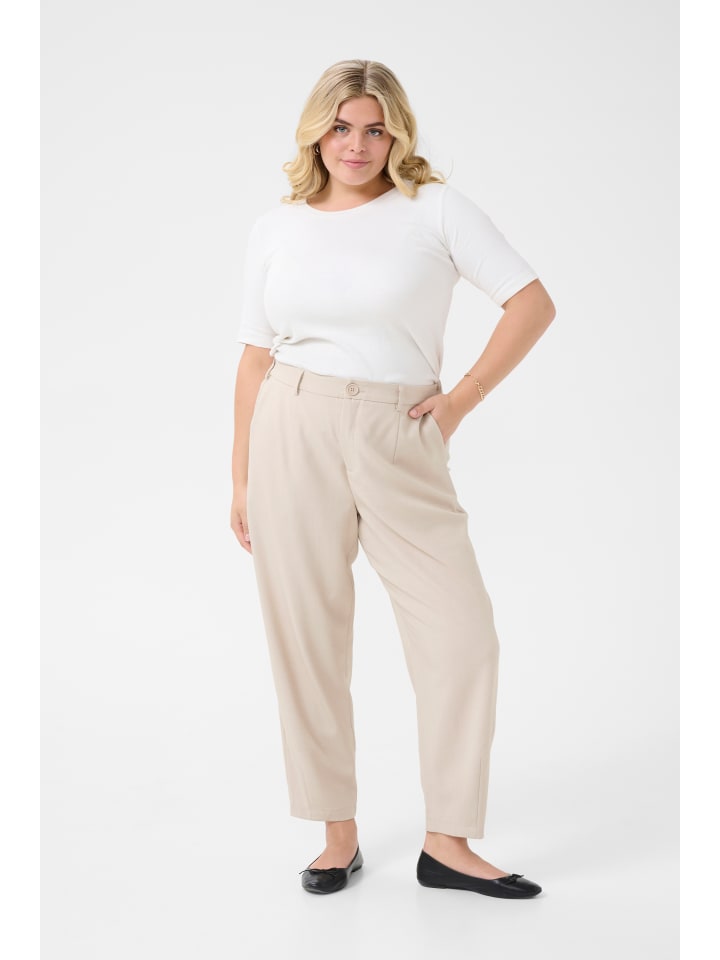 

KAFFE curve Свободные брюки KCmerla цвета "перьевой серый меланж"