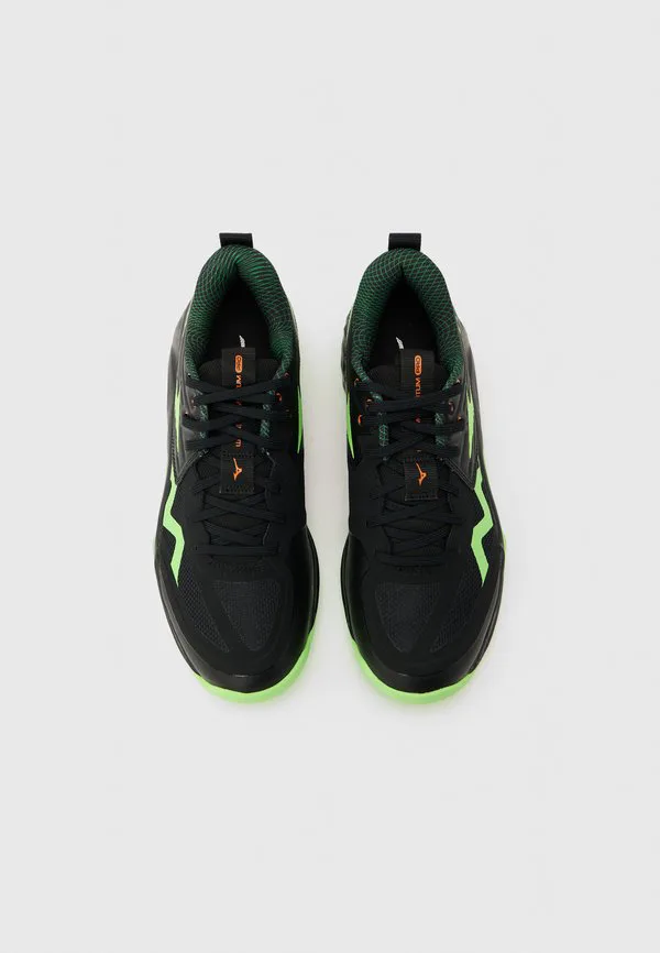 Волейбольные кроссовки wave momentum pro Mizuno, Black/Glowing Apple/Mandarin Orange — фото 4