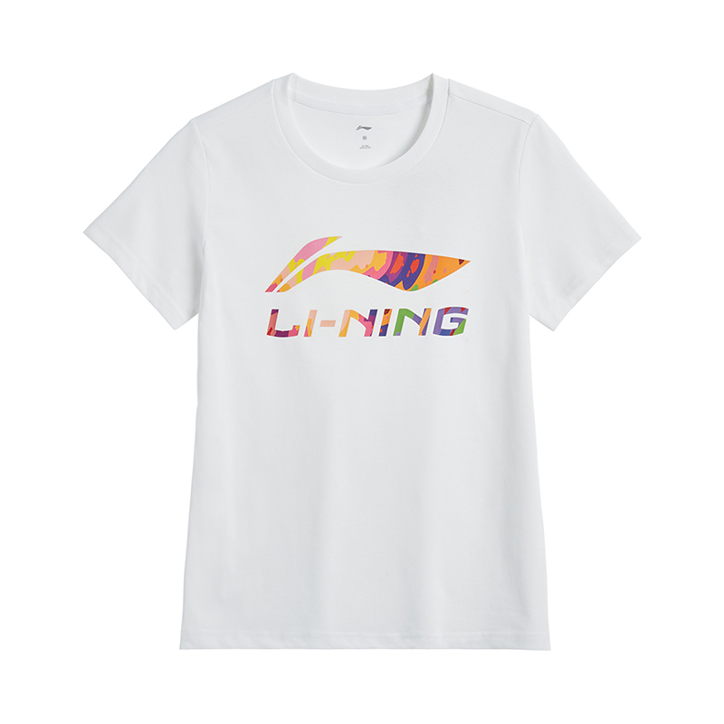 

LINING Футболка женская белая, Белый, LINING Футболка женская белая