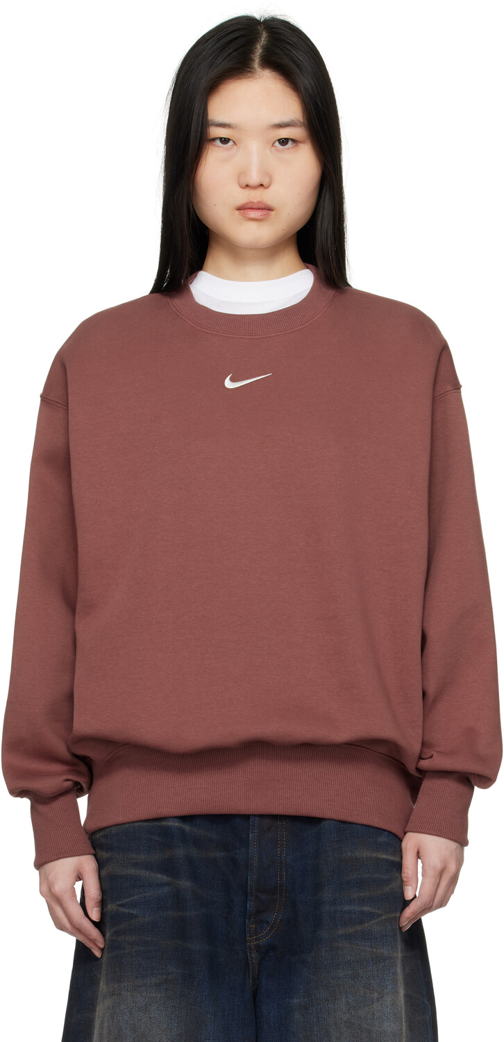 

Бордовый портвейн Phoenix флисовая толстовка Красная сепия/лак Nike