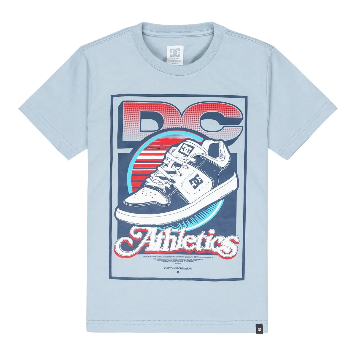 Детская футболка Manteca Tribute DC Shoes, светло-голубой — фото 4