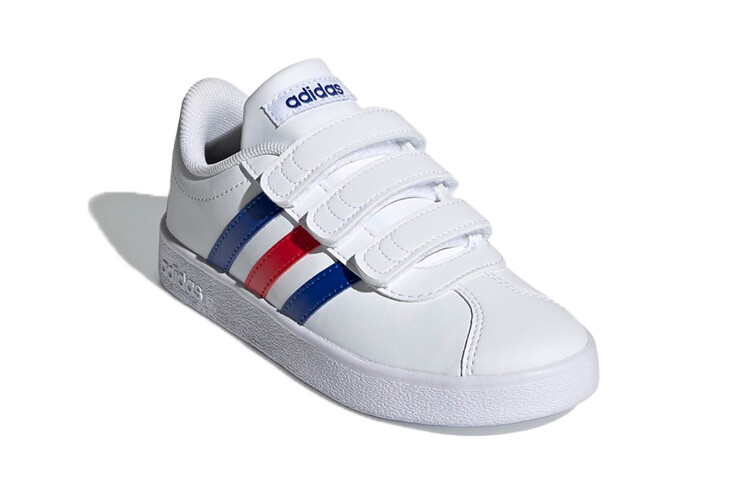 Кроссовки Adidas VL Court 2.0 J 'White Royal Blue Vivid Red' — фото 3