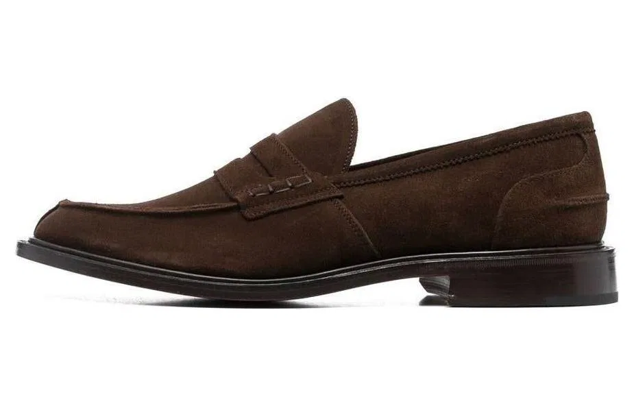 Лоферы замшевые Penny Loafers Tricker's коричневые