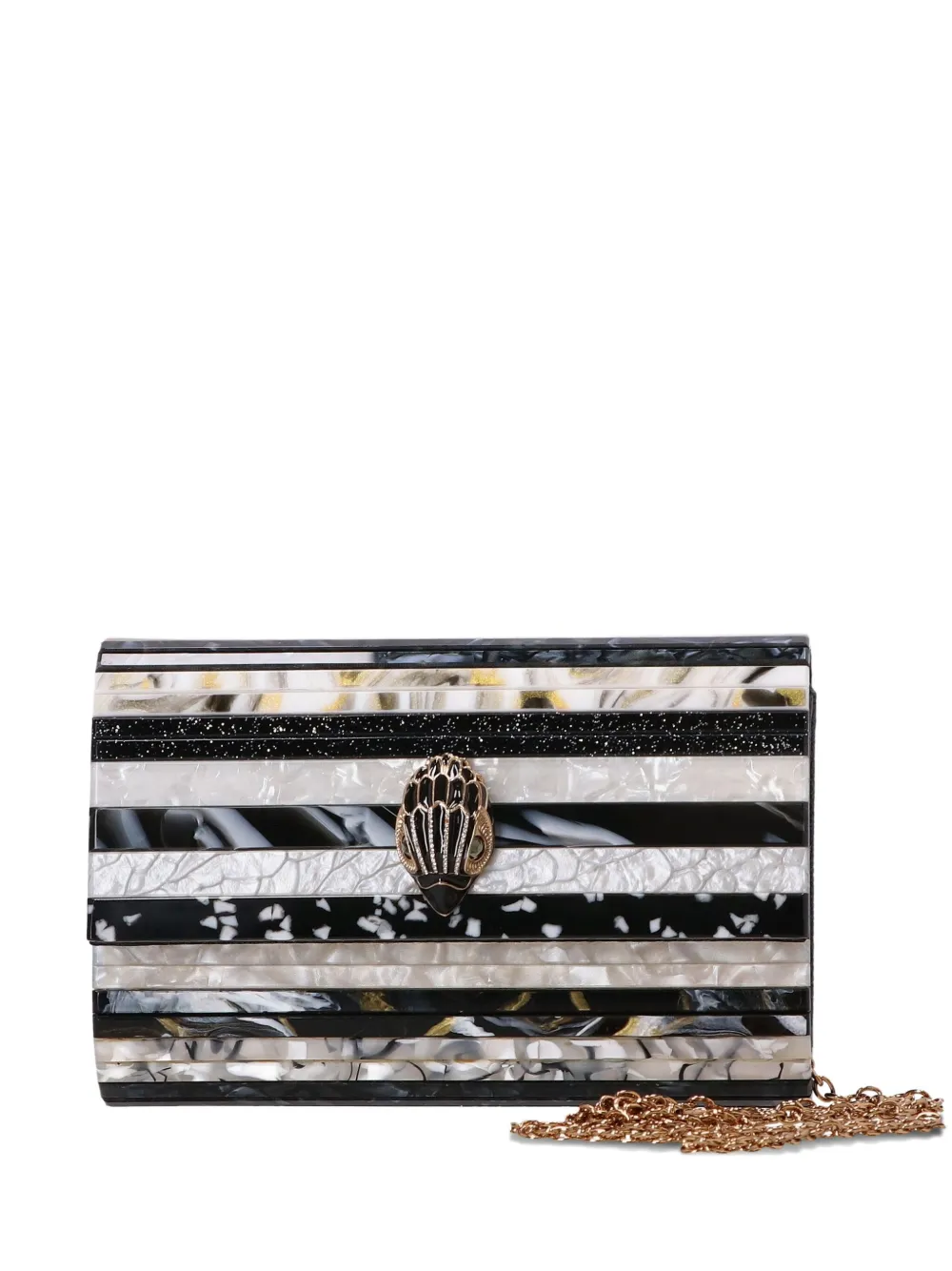 

Мини-клатч Party Eagle в полоску Kurt Geiger London, черный