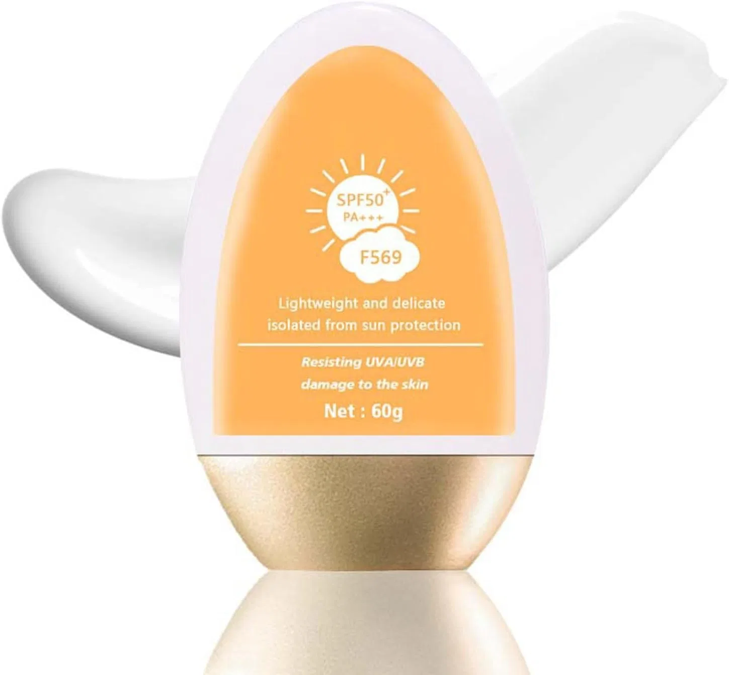 Солнцезащитный крем для тела легкий матирующий SPF 50+ Generic 60 г голубой — фото 2