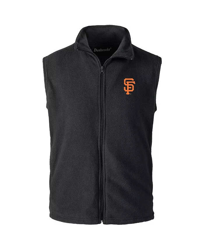 

Мужской черный жилет San Francisco Giants Houston с застежкой-молнией Dunbrooke