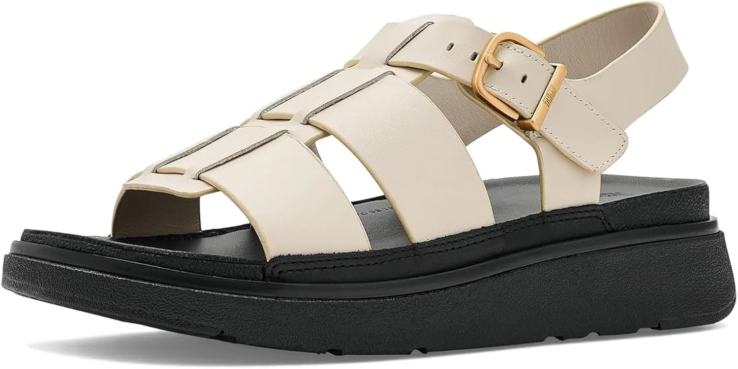 Кожаные рыболовные сандалии Fitflop Gen-FF, бежевый — фото 3
