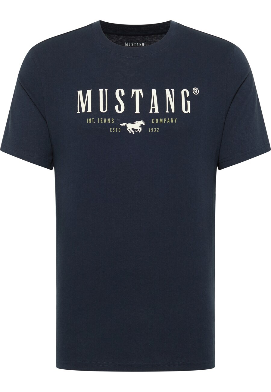 

Классическая футболка MUSTANG Shirt, темно-синий