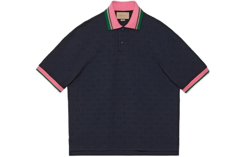 

Рубашка поло мужская темно-синяя Gucci, синий