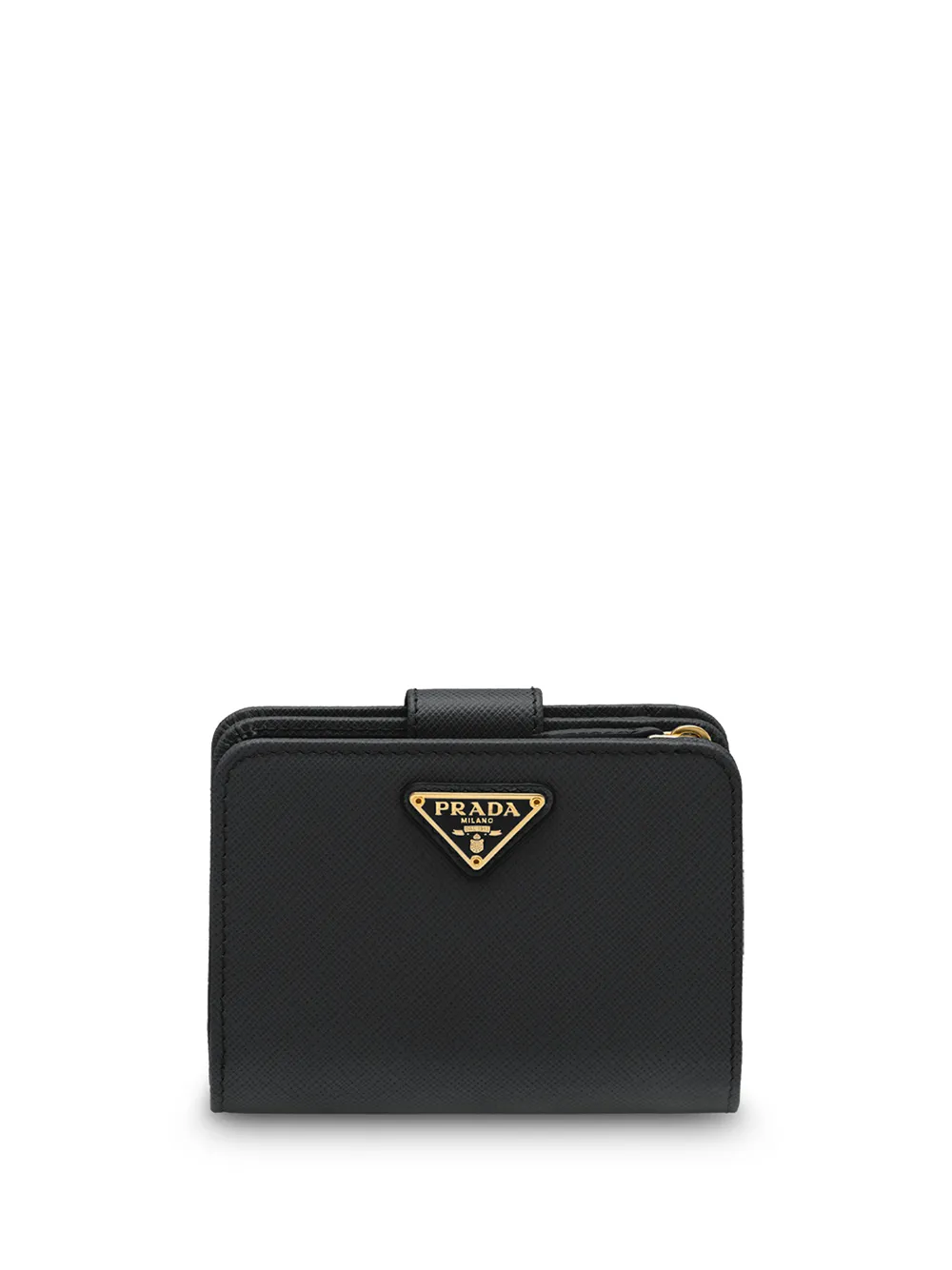 Маленький кошелек из сафьяновой кожи Prada, черный — фото 2