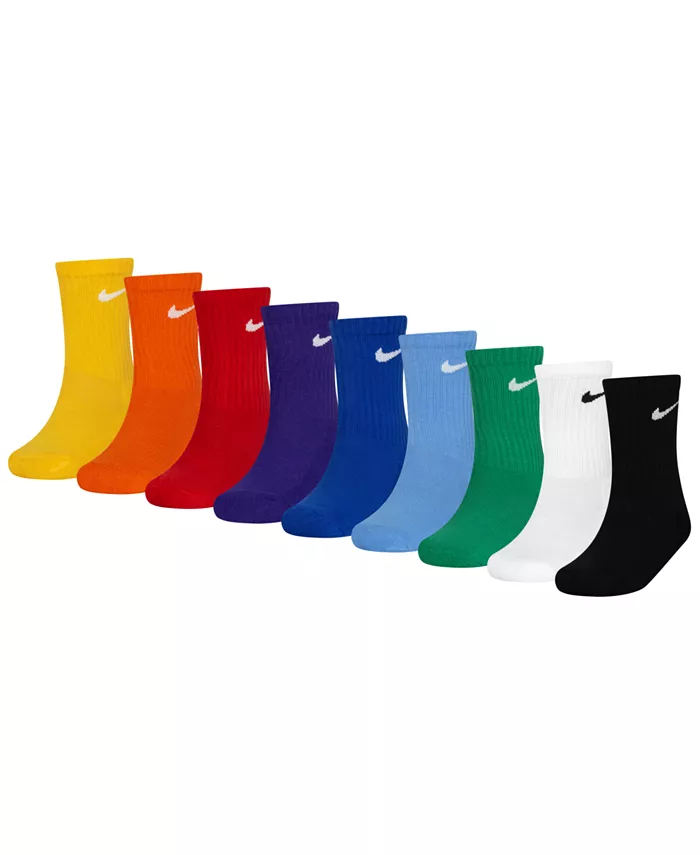 

Набор детских праздничных носочков Crew, 9 пар Nike, загар/бежевый