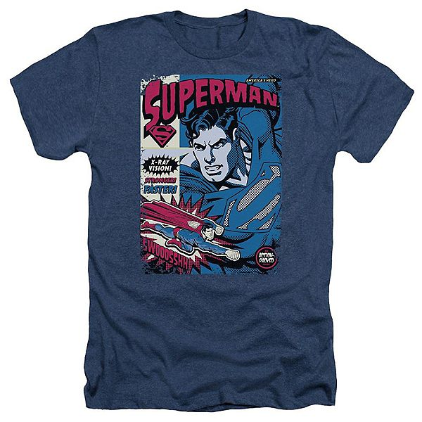 

Футболка Superman action packed adult heather Licensed Character