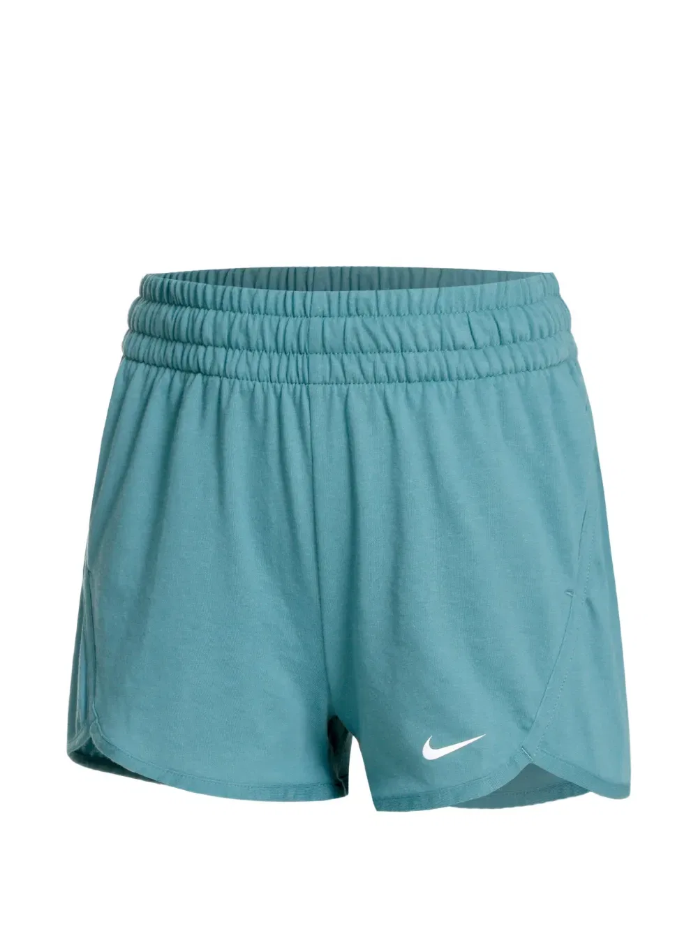 Легкие шорты Dri-fit с высокой талией, длина 5 дюймов Nike Kids, синий