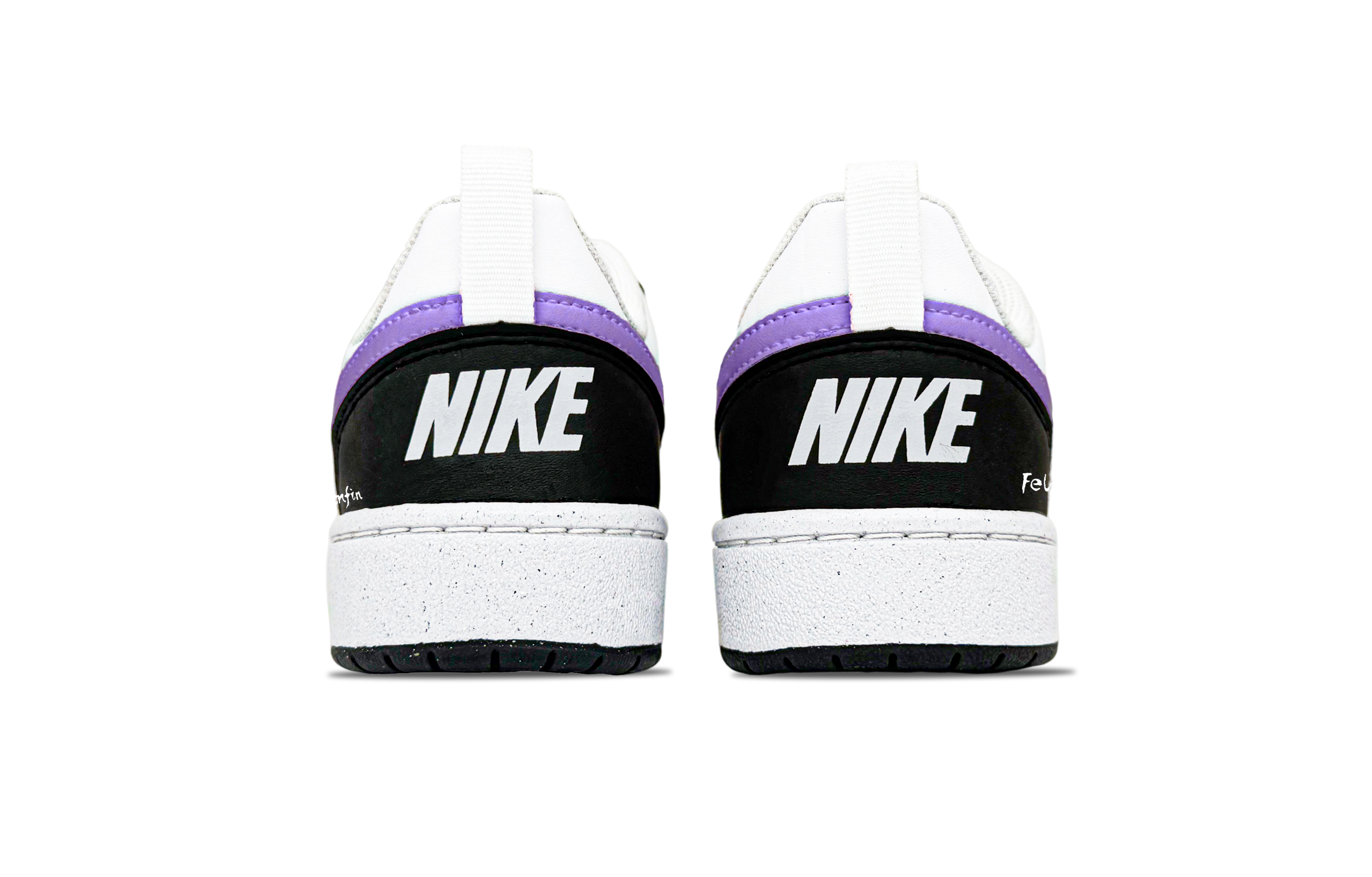 Кроссовки для скейтбординга Court Borough LOW RECRAFT для детей и подростков Nike, черный/фиолетовый — фото 4