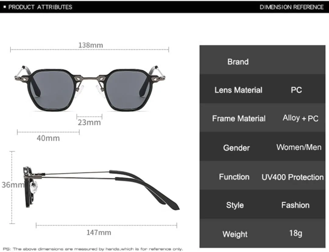 

Популярные модные маленькие женские солнцезащитные очки в стиле ретро-панк, конфетные оттенки, защита от УФ-излучения UV400, мужские градиентные VVTWSSW, Black Gray