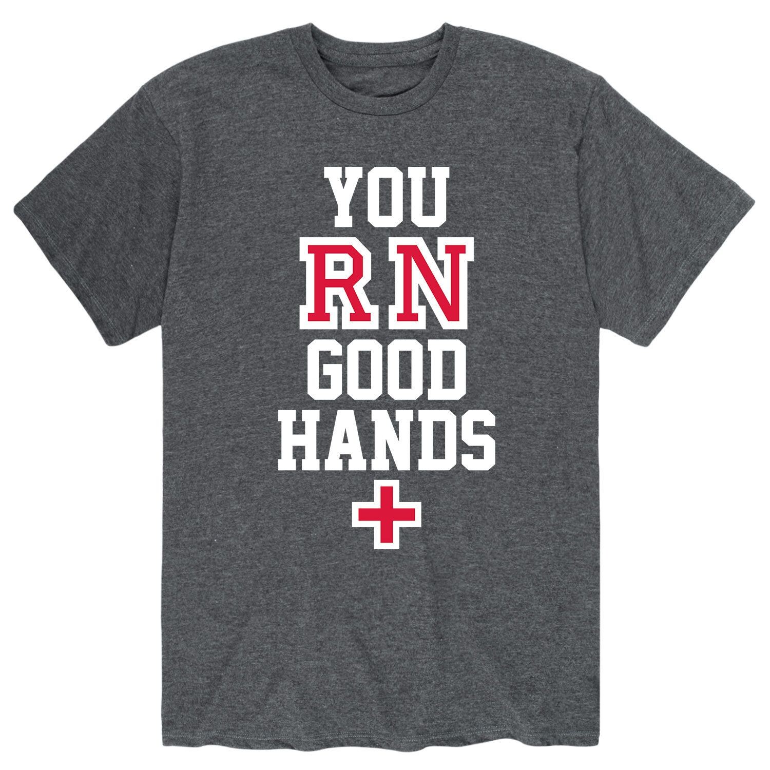 

Мужская футболка You Rn Good Hands Licensed Character