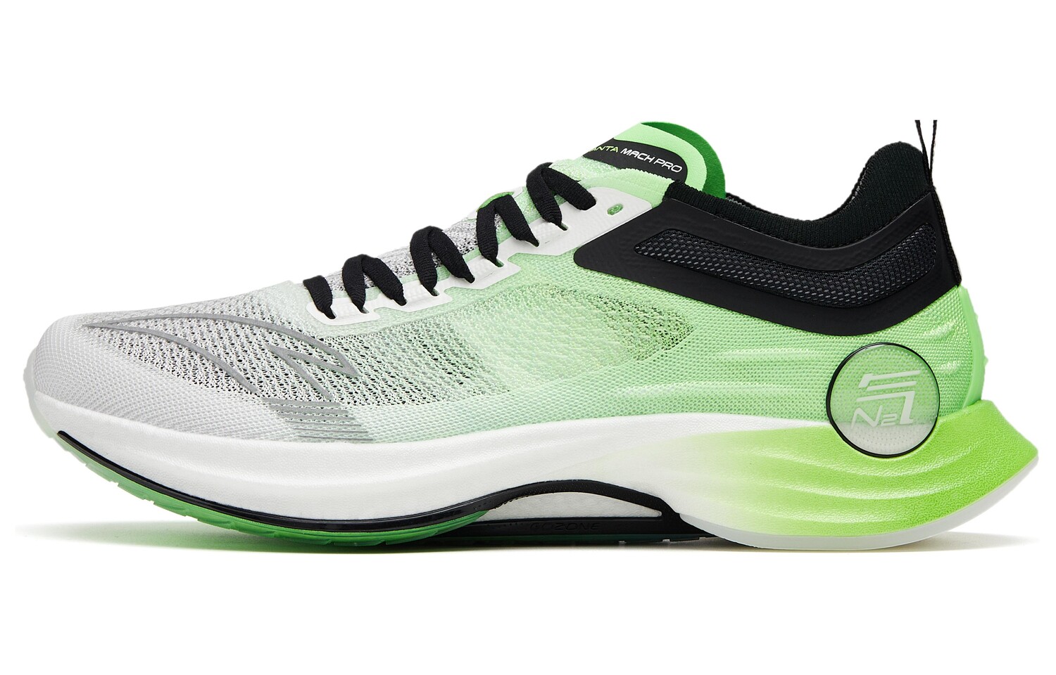 

Кроссовки Mach Pro для бега мужские с низким верхом Paper White/Symphony Green/Black Anta